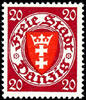 Danzig 20 Pfg lilac red / vermilion, mint never hinged, faultless condition, photo expertize Gruber BPP, Michel 250.- -