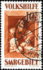 Saargebiet 40 C. - 10 Fr. Peoples help, complete set with seven values, used, expertized Hoffmann BPP respectively Ney BPP, Michel 650.-. -