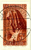 Saargebiet 40 plus 15 C. - 5 plus 5 Fr. Peoples help complete on pieces, centric cancellation SAARBRUECKEN 20.12.34, sound, signed on the b -