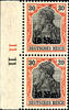 Rumänien 40 B. On 30 Pfg. Without overprint M. V. I. R, vertical pair from left margin with group pair number 11, mint never hinged, -