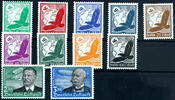 Deutsches Reich 3 Reichsmark 5 Pfg to 3 Reichmark airmail issue 1934, 11 values complete, in perfect condition mint never hinged, Michel 800.- -