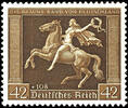 Deutsches Reich 42 Pfg Brown Ribbon 1938, vertical gum rippling, impeccable mint never hinged, photo expertize H. D. Schlegel BPP: the qualit -