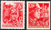 Deutsches Reich 12 Pfg SA / SS, in perfect condition mint never hinged, Michel 80.- -