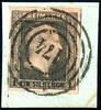 Preußen Nummernstempel 1 Silbergroschen 174 - Brandenburg (government district Potsdam), clear on impeccable 1 silver black on rose on piece -