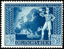 Deutsches Reich 3 Pfg European post service congress the Axis powers, Vienna, plate flaw IV, impeccable mint never hinged, expertized Schlegel -