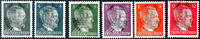 Glauchau 1 Pfennig to 12 penny Hitler with metal cancel overprint so-called stamp postally used after it had ceased to be valid issue, impeccable -