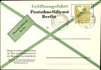 Berlin 1 Mark black overprint on unmailed First Day Cover to the opening of the Postal service fast service, photo expertize Lippschütz BPP, -