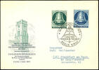 Berlin 10 and 30 Pfg. Bell left on addressed official First Day Cover, Michel 400.- -