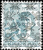 Bizone 12 Pfg worker with net pattern overprint, variety overprint on front- and reverse side, in perfect condition mint never hinged -