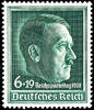 Deutsches Reich 6 Pfg+19 Pfg Nazi Party Congress, horizontal gum rippling, mint never hinged, expertized Peschl BPP, Michel 190.- -