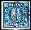 Bayern offene Mühlradstempel 3 Kreuzer 325 - Munich, S.O.T.N on extremely fine copy square issue -