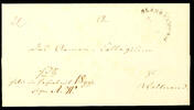 Braunschweig Vorphilatelie BLANKENBURG - open semicircle cancel, Feuser 326-4, on package accompanying envelope to Walkenried -