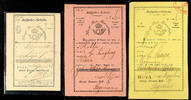Hannover Ortsstempel HOYA - blue, small one-line cancel (16 mm) on white postal form from 1863 and black, larger one-line cancel (19 mm) HOYA fro -