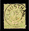 Hannover Nachverwendungen CLAUSTHAL - single circle cancel, clear and nearly completely on loose superb item North German Postal District 1/3 Gr green p -