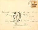 Belgien Stempel ANNEVOIE 24 V 18 on censored letter 15 C. To Brüssel -