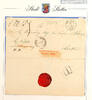 Berlin Stempel 1 Pfund BERLIN 27 12 (1863) - two ring cancel together with reverse mounted rectangle cancel 1, code of an official, that the packa -