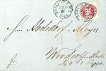 Berlin Stempel BERLIN P. E. N?2 / 27.10.67 blue single circle. On 1 Sgr. Rose, on cover to holm (KBHW - no. 218 b) -