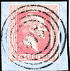 Preußen Nummernstempel 975 - Mülheim on Rhein (government district Cologne), S.O.T.N on extremely fine copy 1 Sgr. Carmine, smooth ground on piece. -
