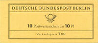 Berlin Markenheftchen 1962, stamp booklet Duerer, advertisement d, mint never hinged, impeccable, Michel 220.- -