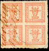 Mecklenburg-Schwerin 4/4 Schilling 4 / on usual paper neat cancelled, superb, Michel 75.- -