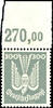 Deutsches Reich 5 Pfg - 300 Pfg wood-pigeon, uniform from sheet upper margin, mint never hinged, for 300 Pfg photo expertize Dr. Oechsner BPP -