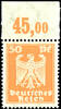 Deutsches Reich 3 Pfg - 50 Pfg Imperial Eagle, uniform plate printing, mint never hinged from upper margin, Michel 1.005.- -