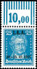 Deutsches Reich 8 Pfg to 25 Pfg Conference of the International Labour Office in Berlin, complete set from upper margin - key value in the rot -