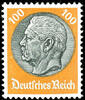 Deutsches Reich 3 - 100 Pfg. Hindenburg, mint never hinged complete, photo expertize Schlegel BPP, Michel 1.200.- -