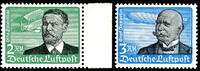 Deutsches Reich 2 and 3 M. Airmail, mint never hinged, Michel 380.- -