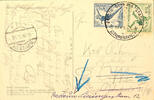 Deutsches Reich Ansichtskarte 4 and 6 Pfg. Olympic games with special cancel BERLIN Olympic Games stadium 11.8.36 on picture postcard Berlin Reichs sport f -
