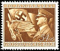 Deutsches Reich 5 Pfg 11. Anniversary the Seizure of power through Adolf Hitler, plate flaw I, impeccable mint never hinged, expertized Schleg -
