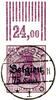 Belgien 75 C. On 60 Pfg Germania, overprint dull, rotary printing from upper margin with configuration z / g / 2, used on piece, signed -
