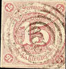 Thurn & Taxis 15 Kr. Used, defects, Michel 120.- -