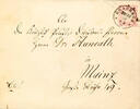 Thurn & Taxis Nachverwendungen BRAUBACH 22 / 12 73 - single circle cancel, on DR postal stationery cover 1 Gr. Small breast shield en masse size to Mainz, tr -