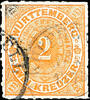 Württemberg 2 Kreuzer orange with hatched number, used, slight defects, photo expertize Irtenkauf BPP, Michel 500.- -