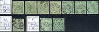 Württemberg 3 Pfennig white numeral in the circle, small colour study, as well a-colour (7), b-colour (1, defects) and ba colour (2), neat, mostly cl -