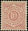 Württemberg 10 Pfennig medium purple red, unused with original gum and only minimum hinge trace, tenuous corner tooth perforation crease, expertized W -
