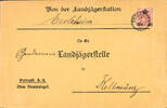 Württemberg Stempel ab dem 01.07.1875 EROLZHEIM 26 / 5 06, further used three circle cancel, clear on cover 10 Pfg imprint with sender printed form of the country -