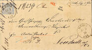 Norddeutscher Postbezirk 2 Gr. Perforated, as a single franking on accompanying letter for parcels, with single circle postmark WEIDA 10 9 70 to Neusta -