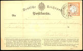 Norddeutscher Postbezirk Stempel ROSENBERG i. MECKLBRG. 2 12 72 - two ring cancel, clear on postcard 1/2 Gr. Bright reddish orange, small breast shield, to Hei -