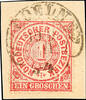 Hufeisenstempel COELN 10 9 71 (with posthorn), clear on 1 Gram North German Postal District on superb piece, expertized Spalink BPP, Spalink n -