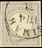 Deutsches Reich 1 / 4 Gr. Large shield neat cancelled on piece, Michel 130.- -