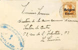Belgien Stempel CHAPELLE-LEZ-HERLAIMONT 3 VIII ?, on small-format censored letter (without flap) 15. C. To La Louiere -
