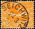 Oberschlesien Stempel SEICHWITZ 24 3 21, single circle postmark, clear on 30 Pfg smelting works, cancel valuation 50 P. -