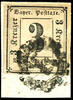 Bayern Portomarken 3 Kreuzer postage due stamp, having full margins extremely fine copy, cancelled by millwheel postmark 547 on piece, signed Brettl BPP a -