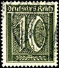 Deutsches Reich 10 Pfg numerals, black olive, neat cancelled, photo expertize Weinbuch BPP: the condition is perfect. , Michel 350.- -