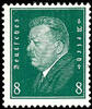 Deutsches Reich 8 Pfennig Presidents of the Reich, greenish gum, mint never hinged, very fine, photo expertize Hans Dieter Schlegel BPP (2024) genuine a -