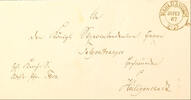 Preußen Ortsstempel WAHLHAUSEN 30 / 12 67 - two ring cancel, OPD Erford, on official letter to Heiligenstadt, fine example from last but one day t -
