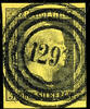 Preußen Nummernstempel 3 Silbergroschen 1297 - Salzbrunn (government district Wroclaw), S.O.T.N on 3 silver gridded ground, right touched. -