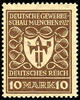 Deutsches Reich 10 Mk. Trade show dark-orange-brown, mint never hinged, expertized Infla, Michel 130.- -